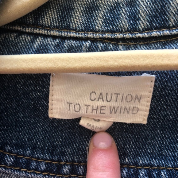 Distressed over sized Jean jacket - Picture 3 of 3